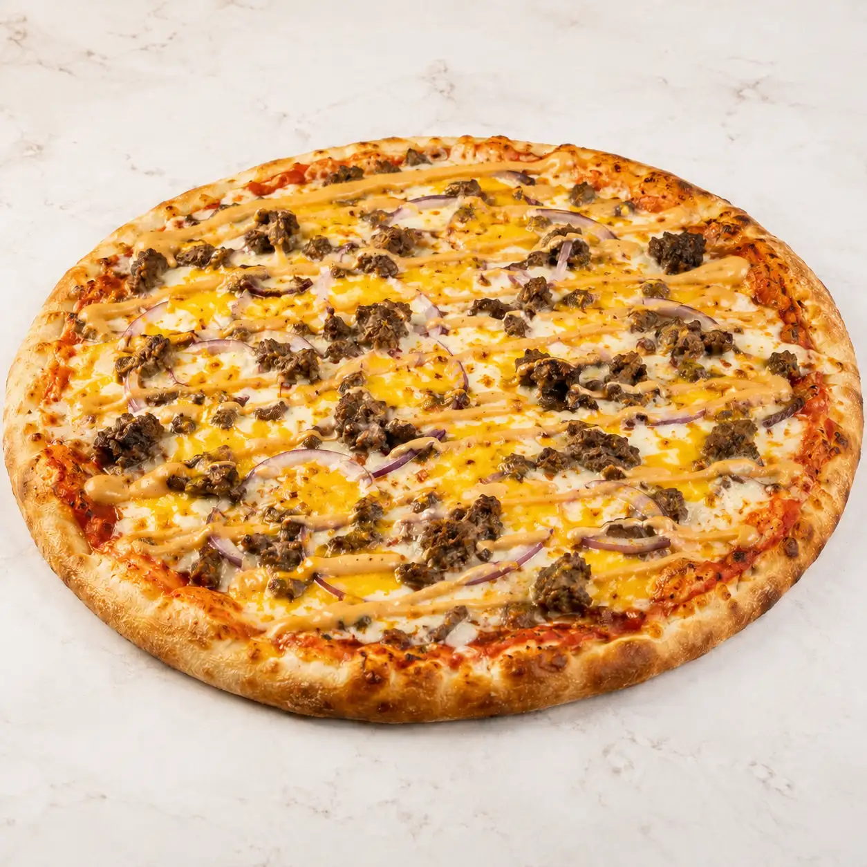 BURGER pizza